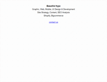 Tablet Screenshot of beautifulhype.com